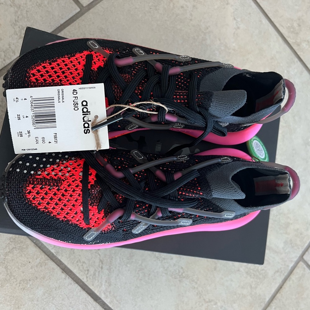 Adidas 4D Fusio Black Pink Orange sneakers